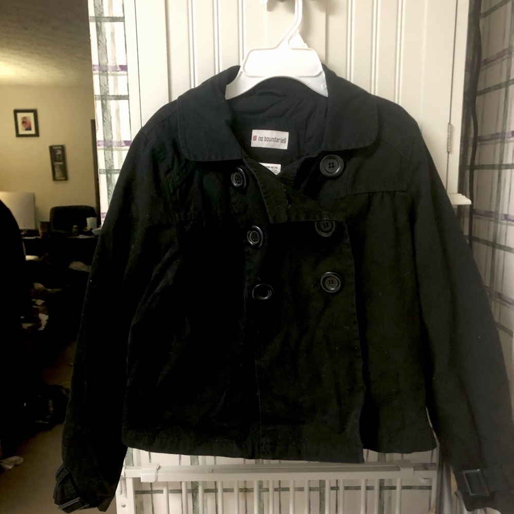 Double breasted BLK adorable jacket!